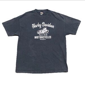 Harley-Davidson Mens XL T-Shirt Monroe Wisconsin Kutter Motorcycles Graphic